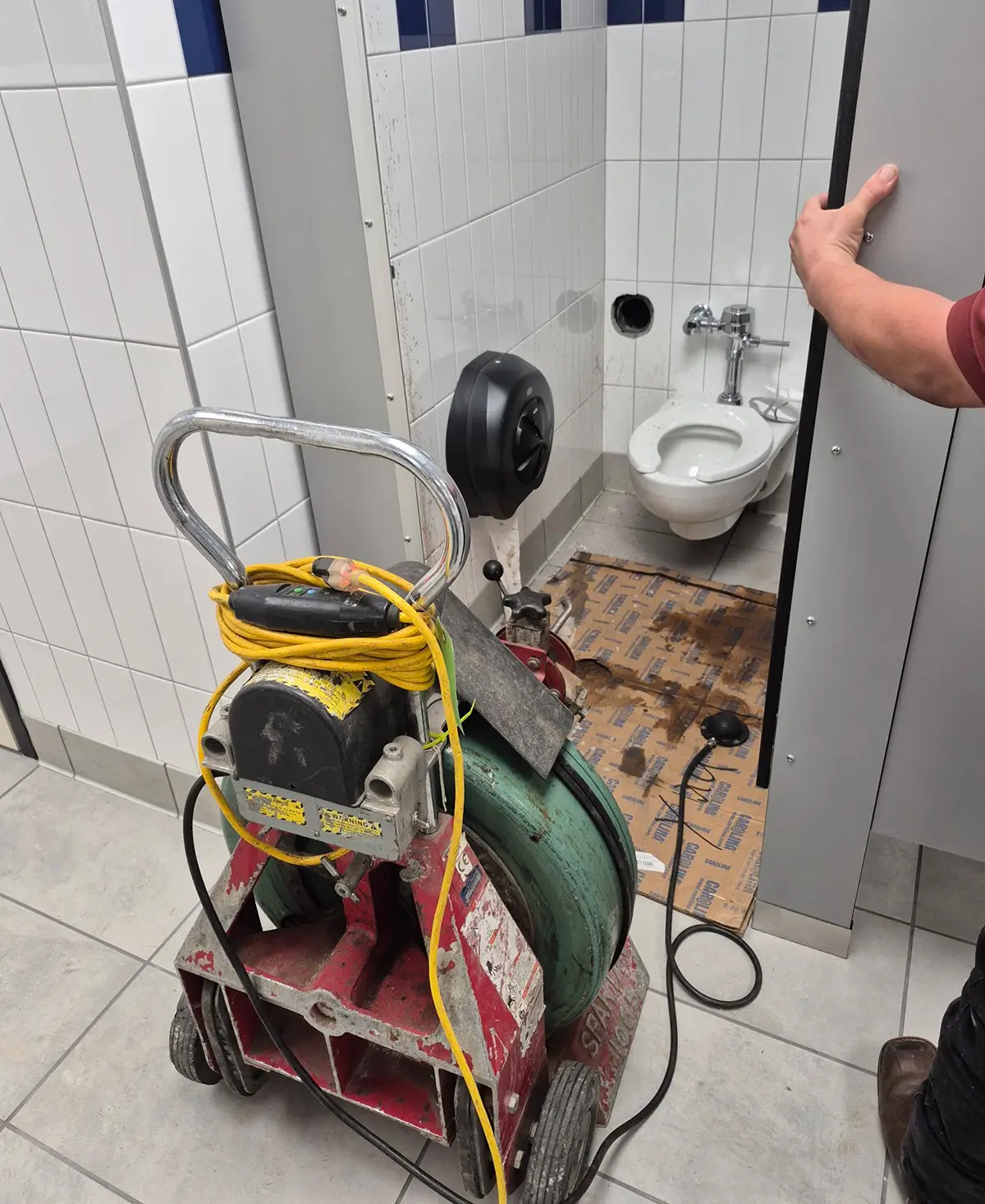 sewer stoppage clearing