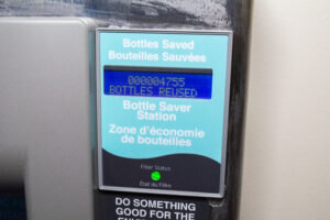 Touchless Water Bottle Filler Installation Bottle Counter